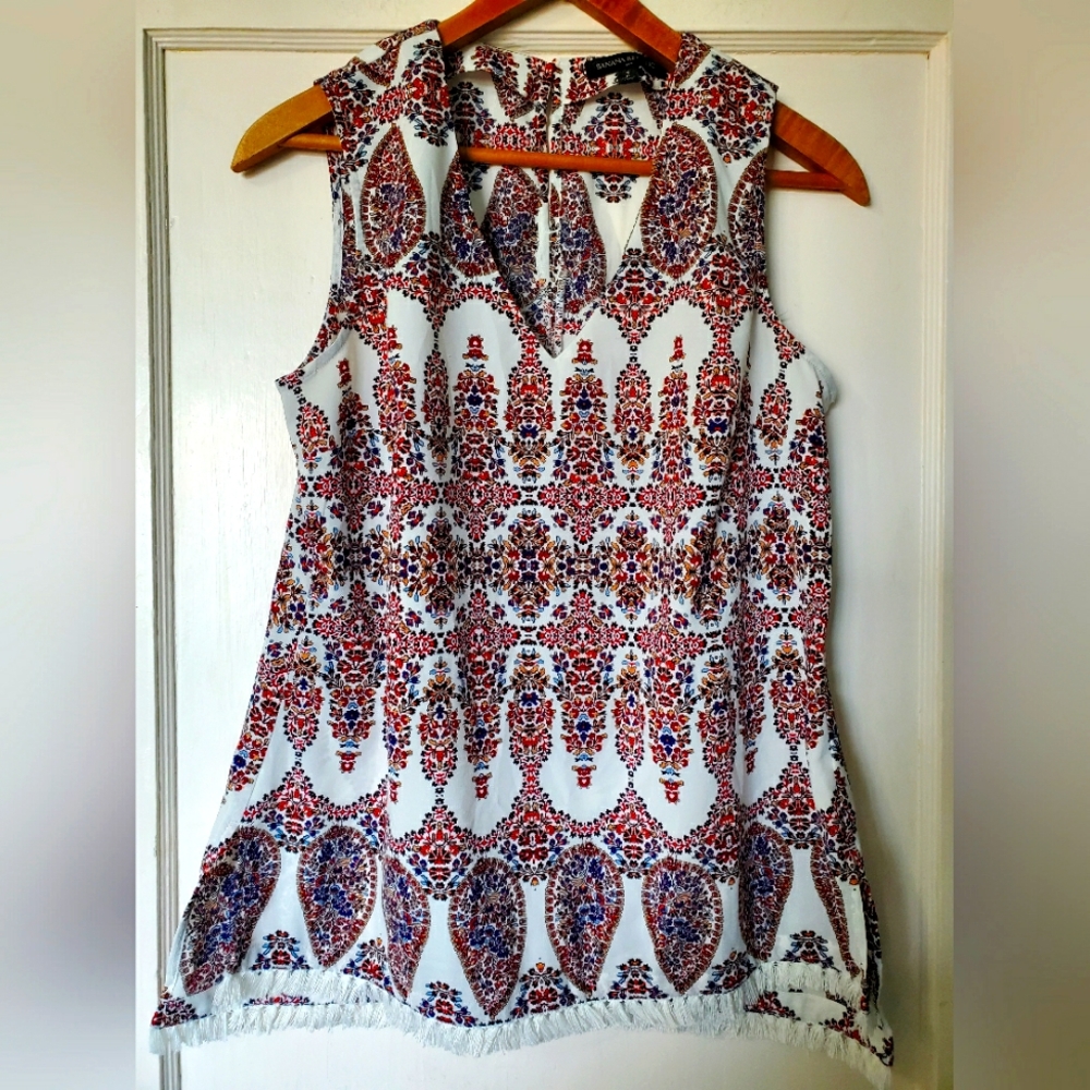 Banana Republic Bohemian Fringe Top 💕❤💙